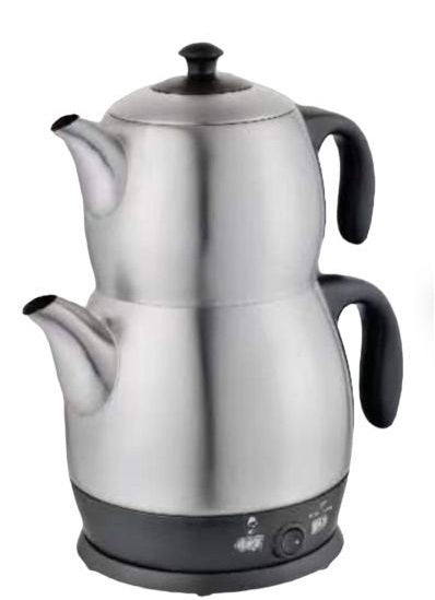 Aysima Home Elektrischer Tee-Kocher Cay Demlik Tombik Caydanlik Caymatik Lea