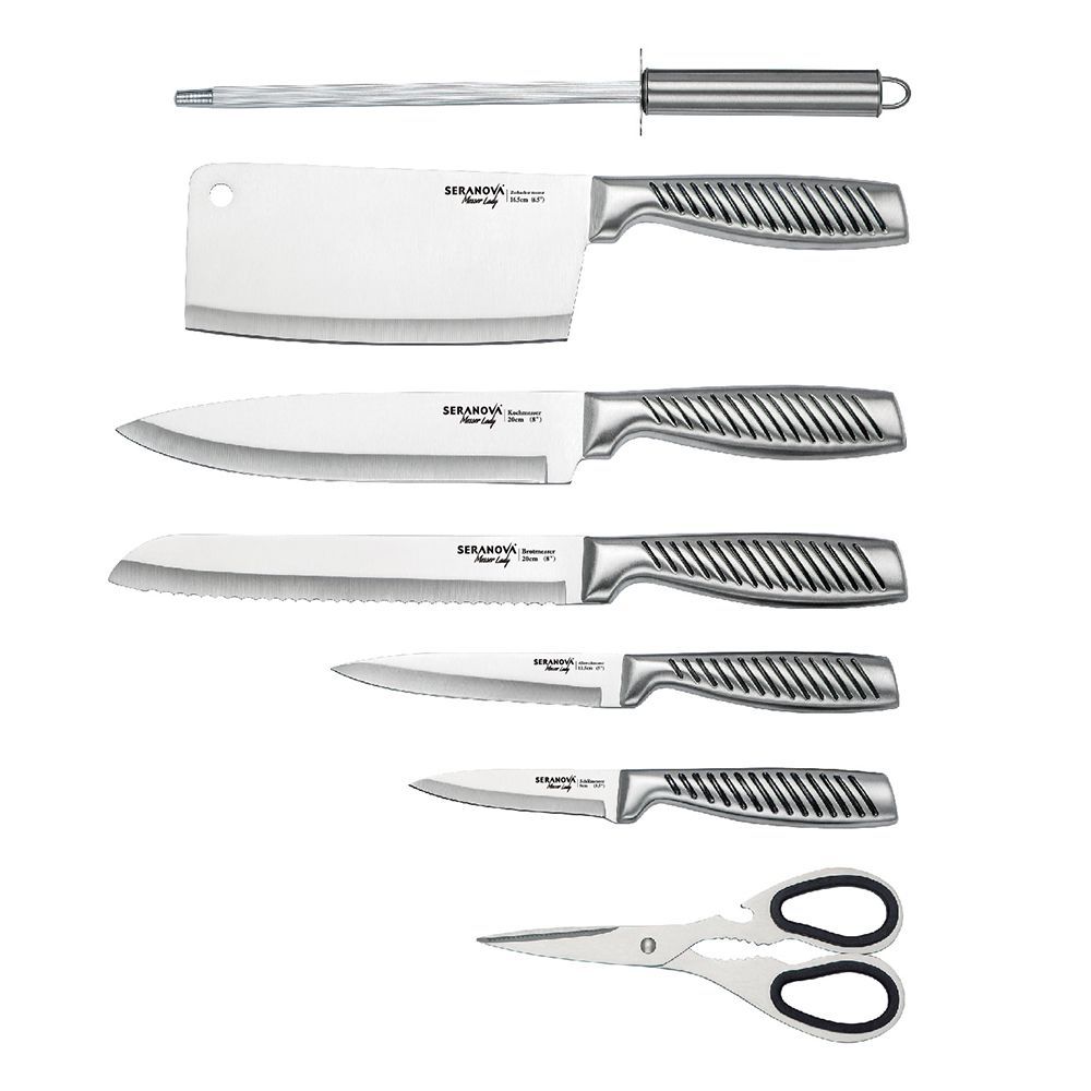 8-piece knife set stainless steel non-stick Seranovahome S-004