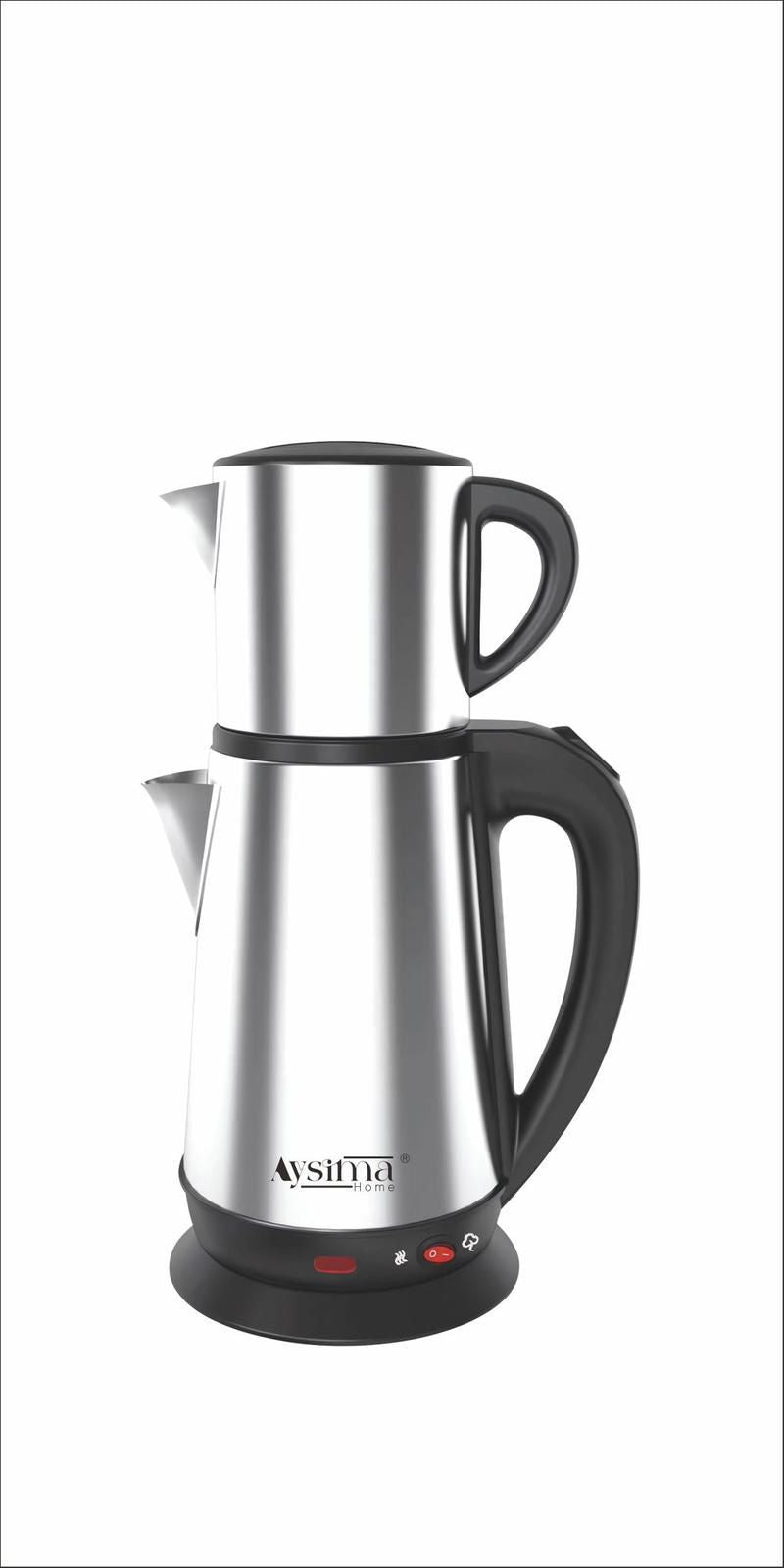 Aysima Home Elektrischer Tee-Kocher Cay Demlik Tombik Caydanlik Caymatik BL-1883