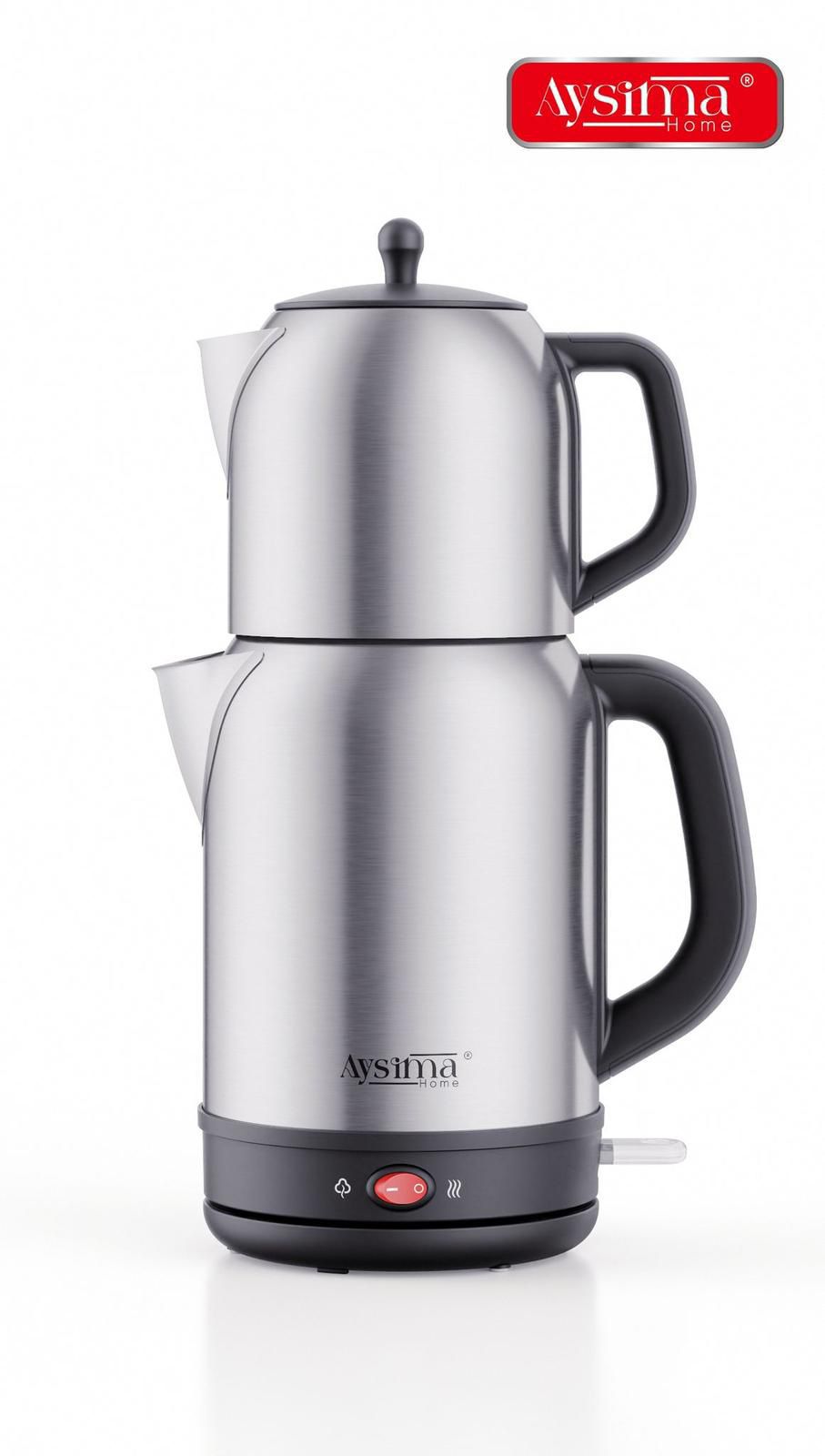 Aysima Home Elektrischer Tee-Kocher Cay Demlik Tombik Caydanlik Caymatik Linda